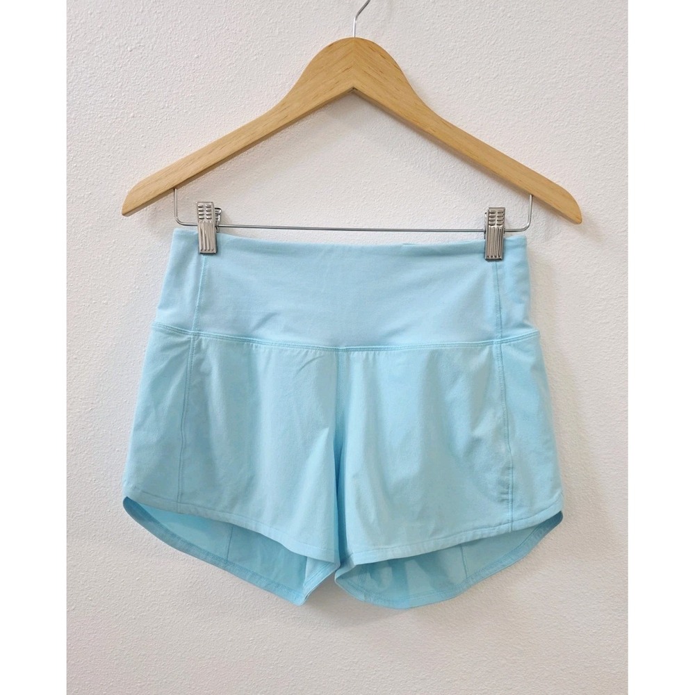 Lululemon Speed Up High Rise Shorts 4" Women's Size 4 Blue